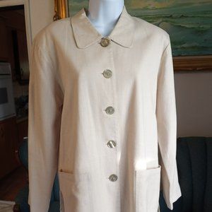 Baxter & Wells Linen Tan Size Small Fits Like Medium GUC Blazer-Item #230